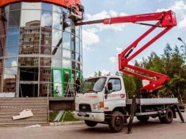 Фото ограждения зоны работы автовышки