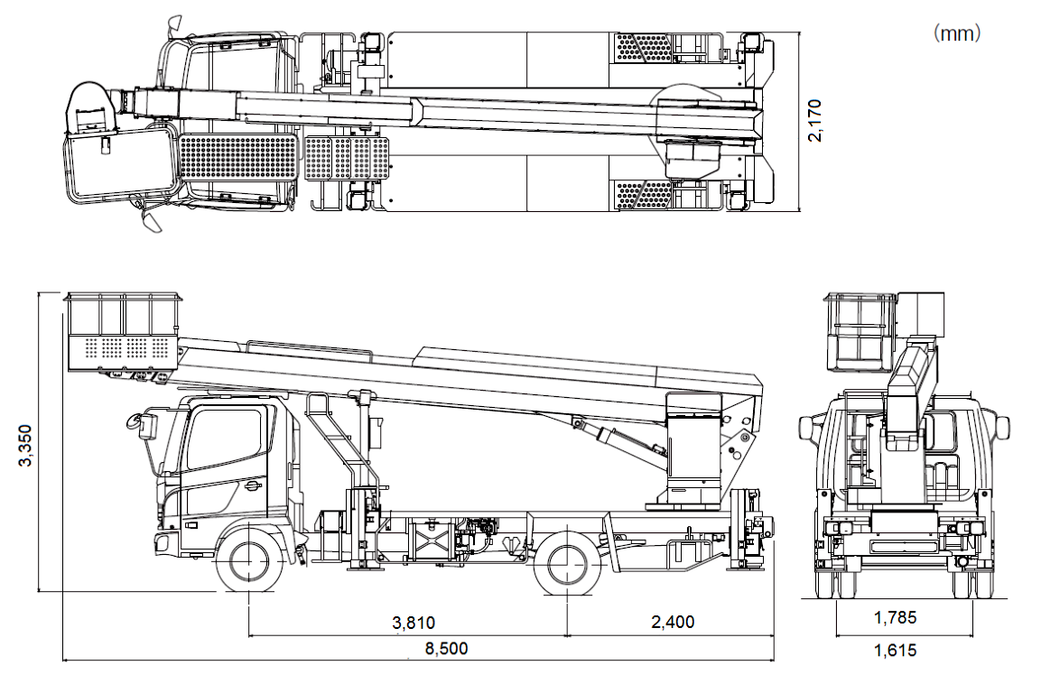 фото габариты автовышки