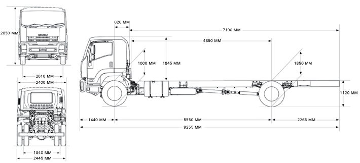 фото габариты автовышки